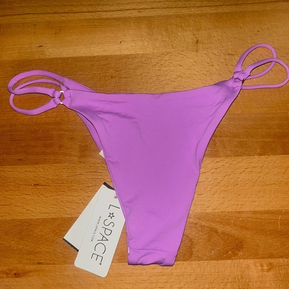 L*Space Purple Jewel Wilder Bikini Bottom Size S - Picture 5 of 6